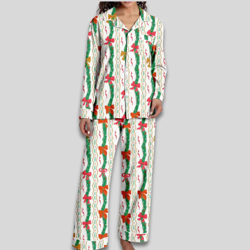 Women's Christmas Pajama Set Soft Two-Piece Loungewear
