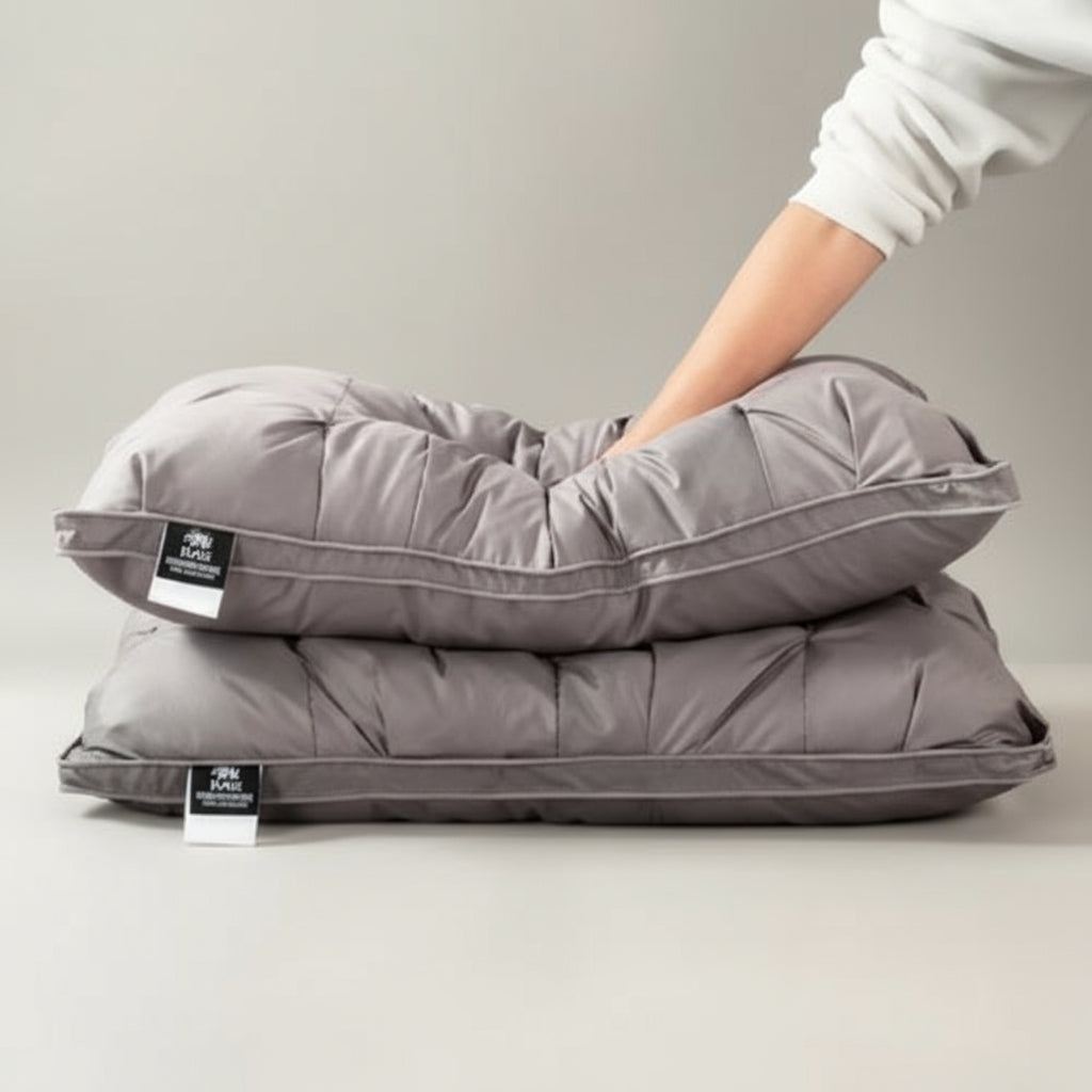 Luxury Goose Down Pillow Supportive Breathable Sleep