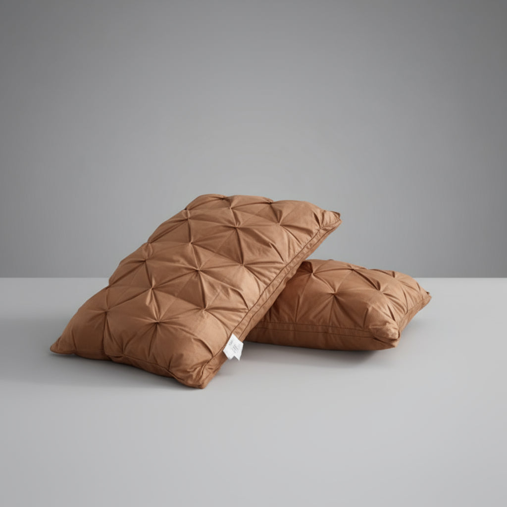 Luxury Goose Down Pillow Supportive Breathable Sleep