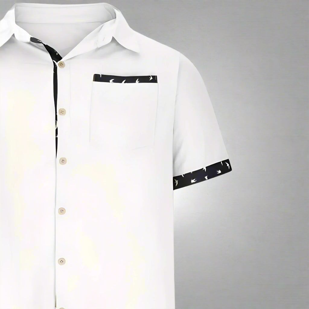 Men’s Casual Summer Shirt | Short Sleeve Button Up