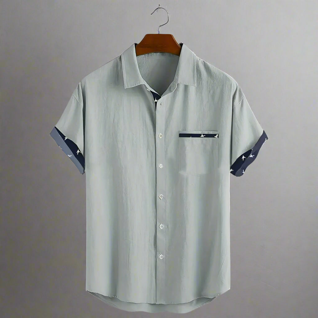 Men’s Casual Summer Shirt | Short Sleeve Button Up