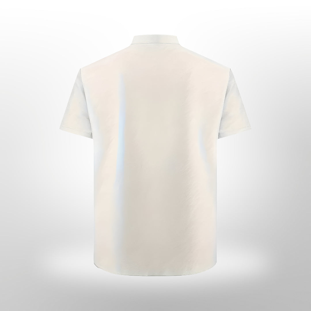 Men's Tight Short Sleeve Shirt | Button Up Casual