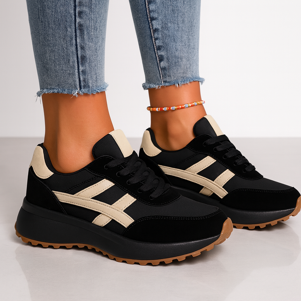 Women's Running Platform Sneakers | Arch Support Grip