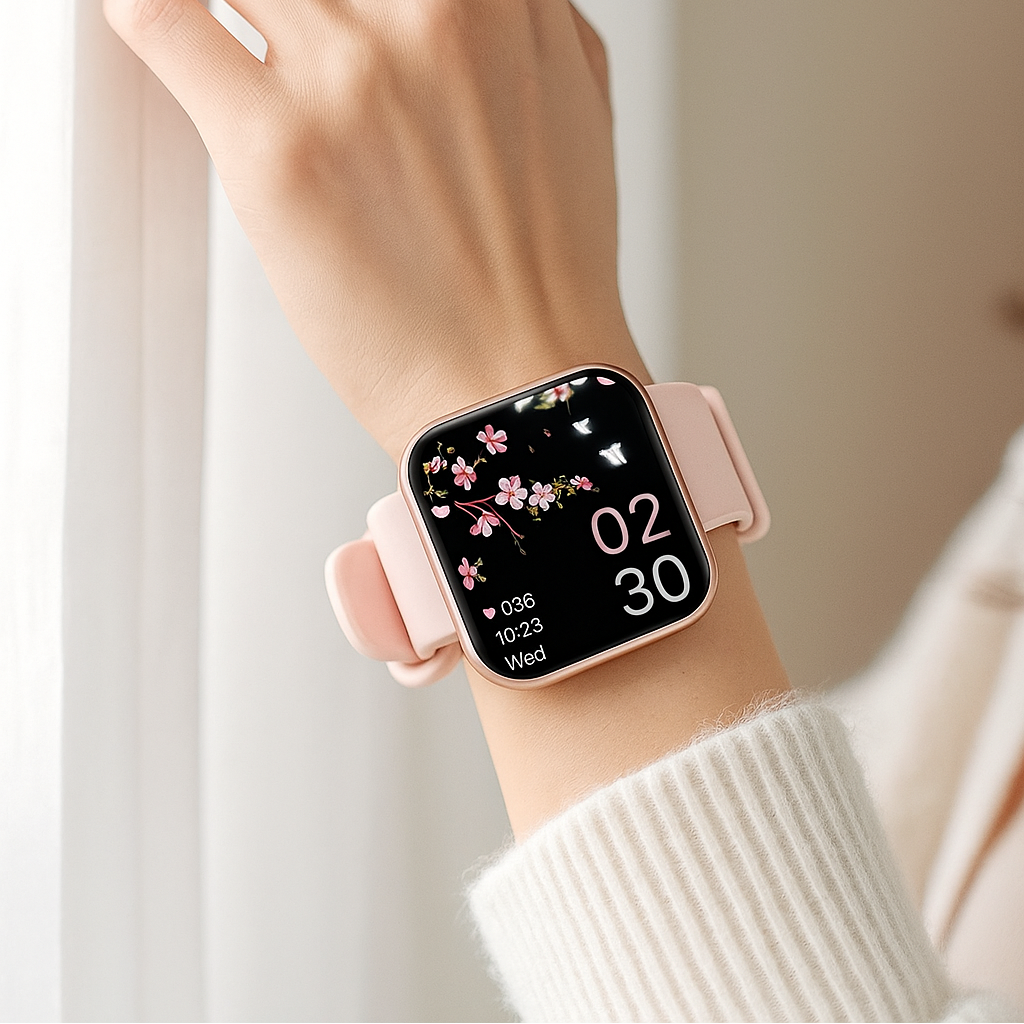 Smartwatch AMOLED Display Fitness Health Tracking Features