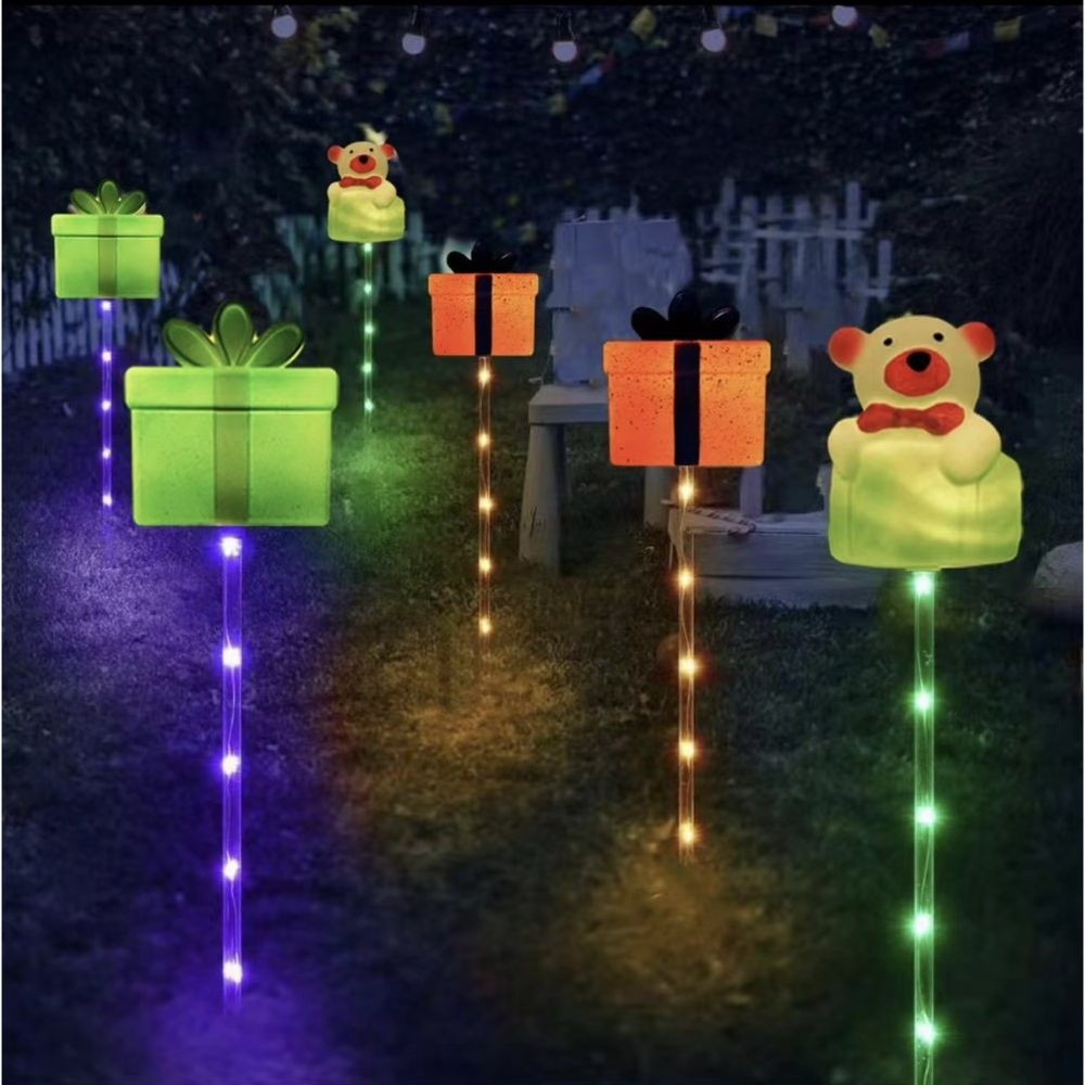 Christmas Pathway Light Outdoor Solar Garden Decoration Stake