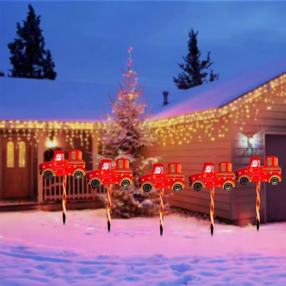 Christmas Pathway Light Outdoor Solar Garden Decoration Stake