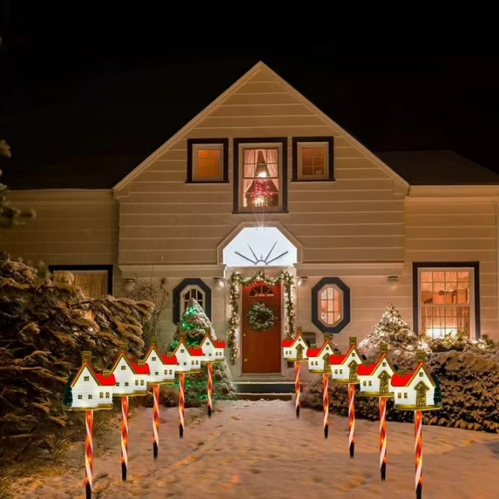 Christmas Pathway Light Outdoor Solar Garden Decoration Stake