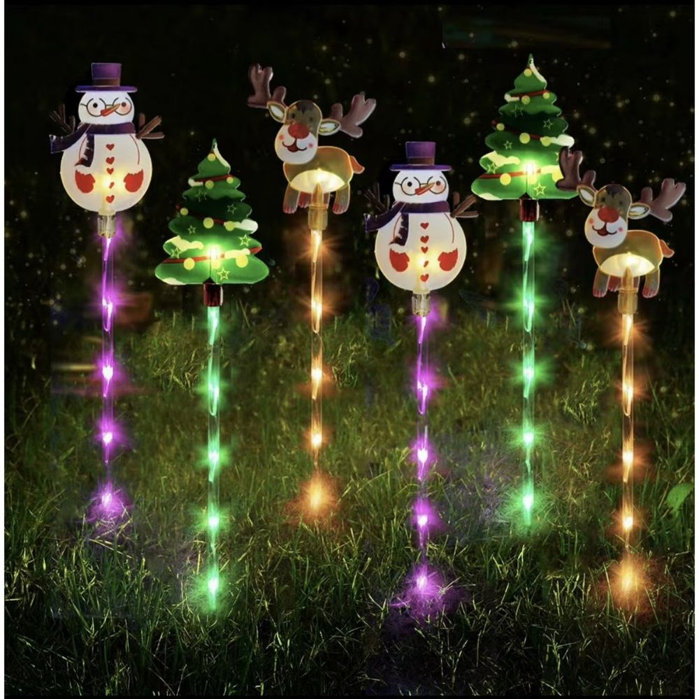 Christmas Pathway Light Outdoor Solar Garden Decoration Stake