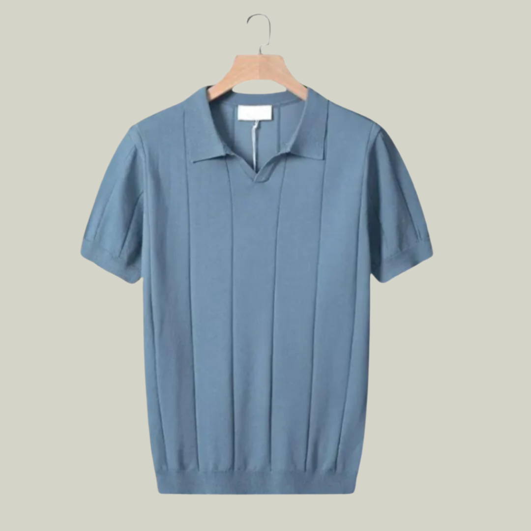 Men’s Slim Fit Polo Shirt | Lightweight Knit Short Sleeve