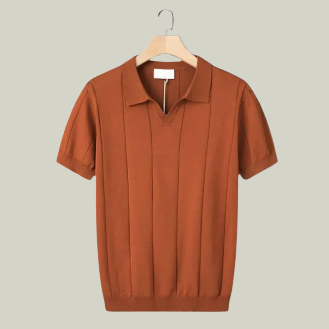 Men’s Slim Fit Polo Shirt | Lightweight Knit Short Sleeve
