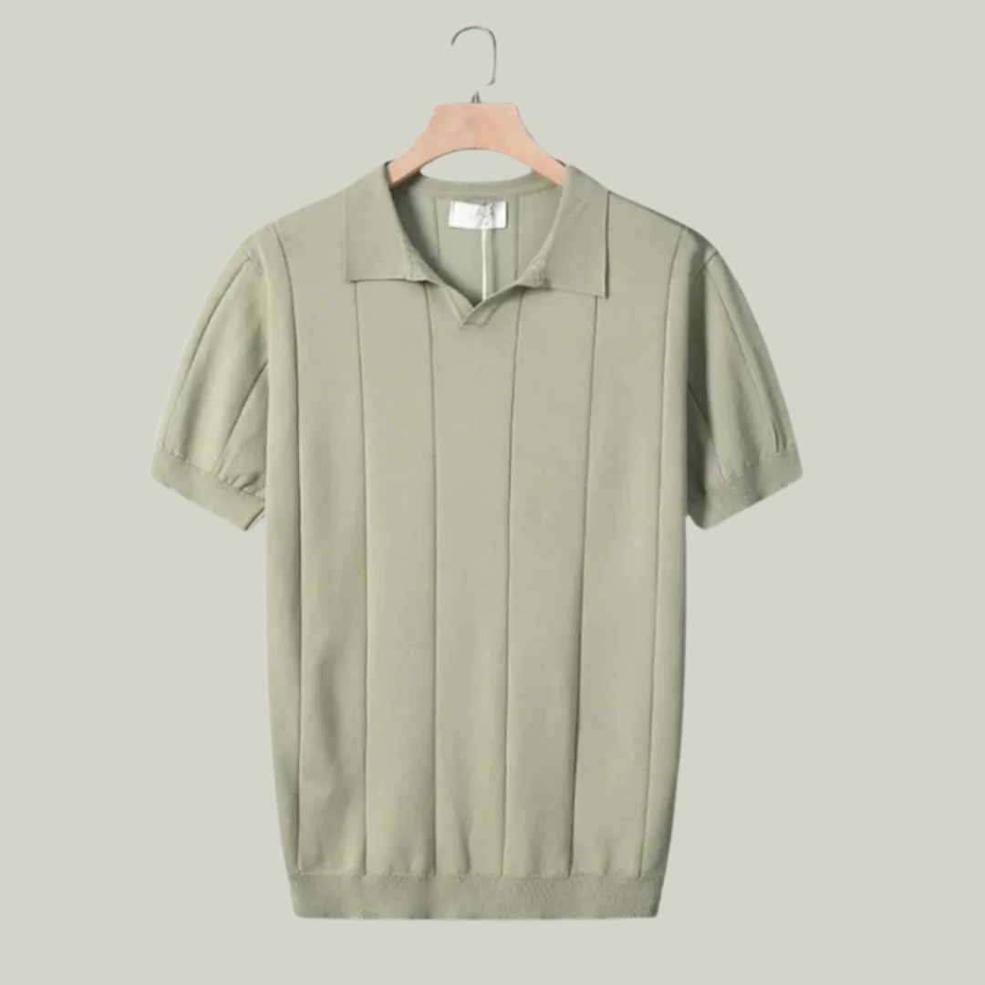Men’s Slim Fit Polo Shirt | Lightweight Knit Short Sleeve
