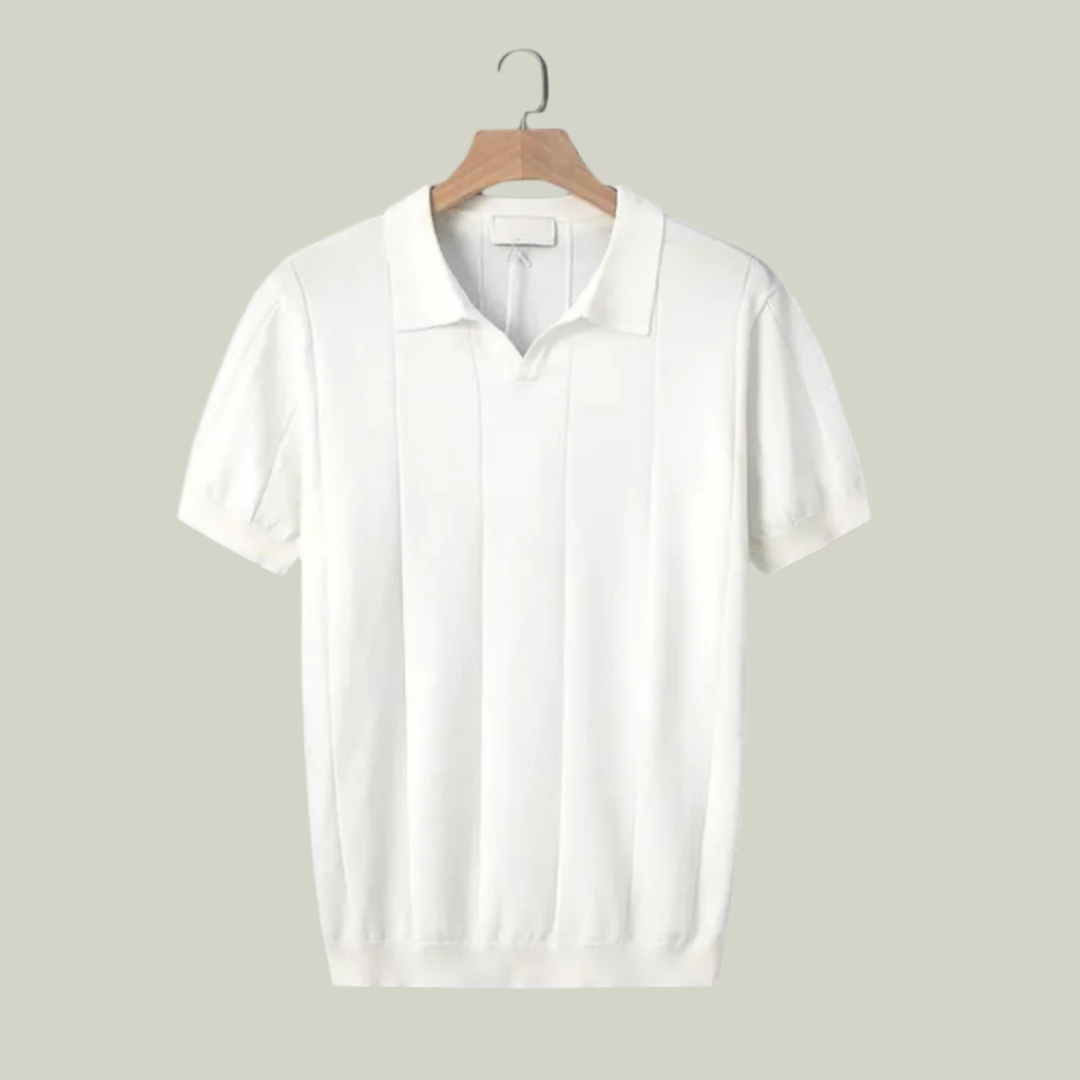 Men’s Slim Fit Polo Shirt | Lightweight Knit Short Sleeve