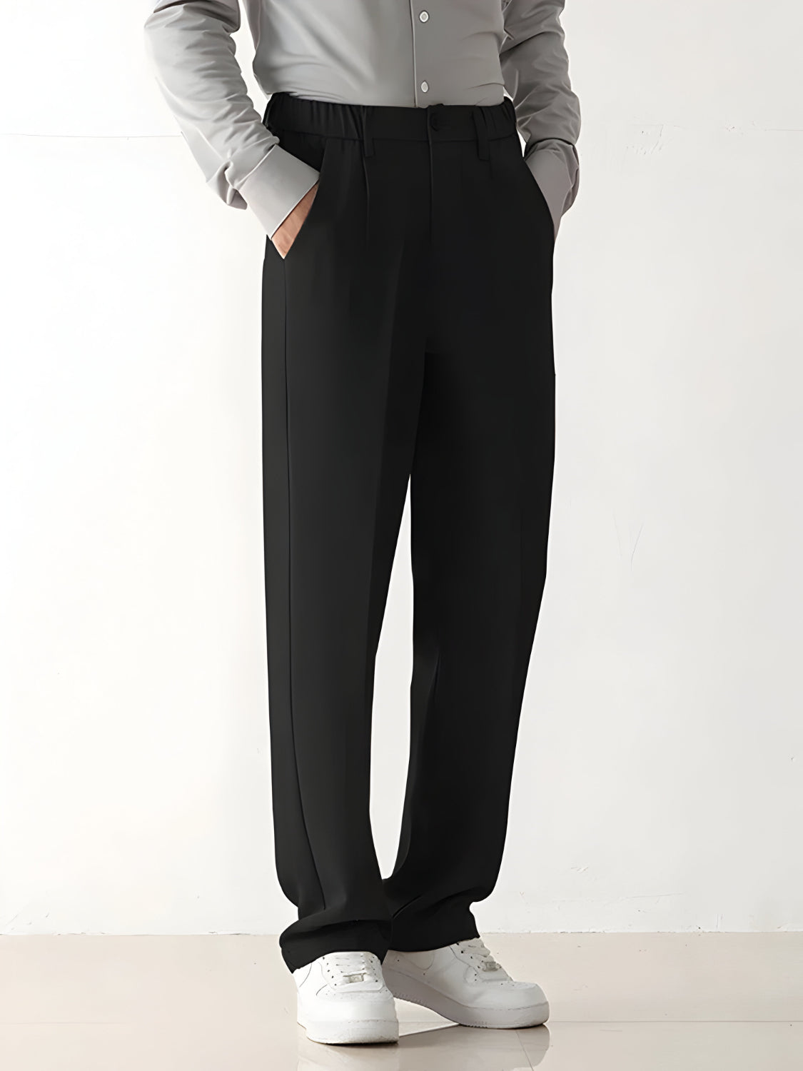Men’s Baggy Wide Leg Pants Trousers | Relaxed Pleated Fit