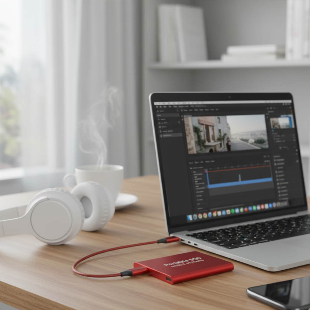 External SSD Portable High Speed Aluminum Data Storage Drive