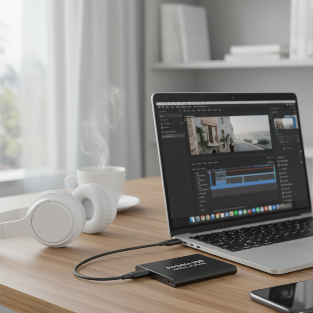 External SSD Portable High Speed Aluminum Data Storage Drive