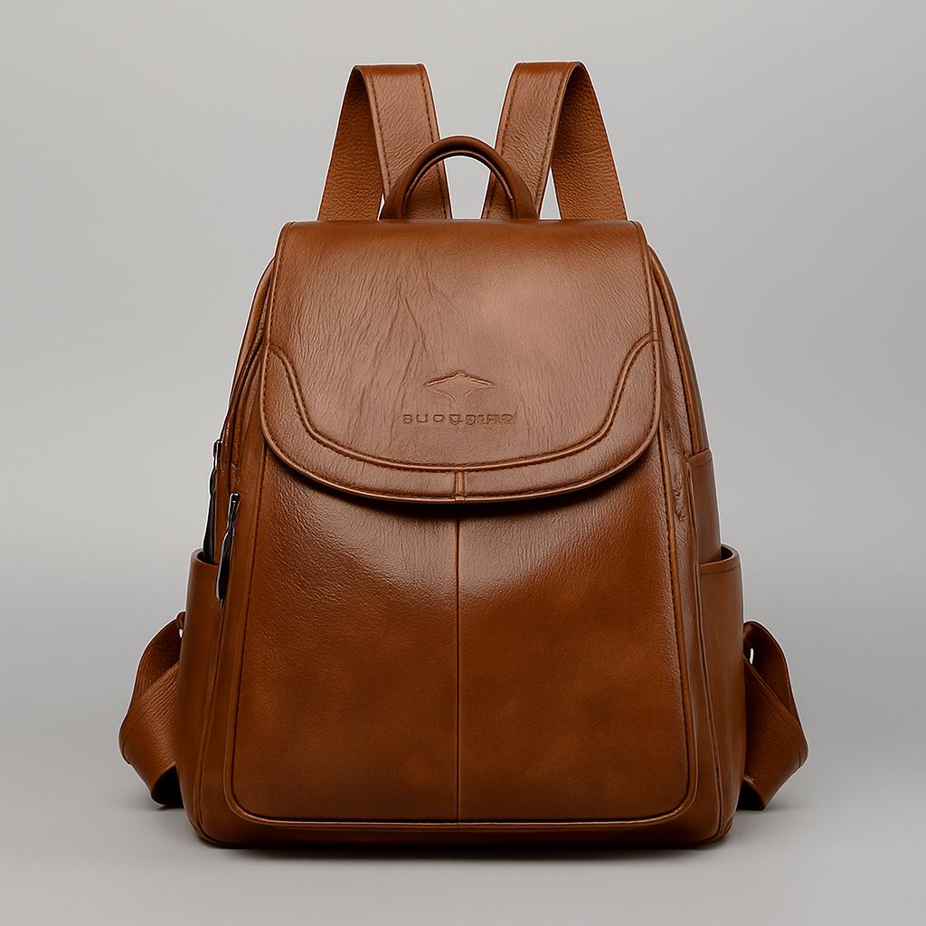 Women’s Travel Backpack | Casual Leather Rucksack Large