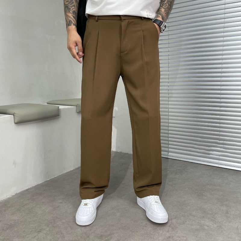 Men’s Wide Leg Workwear Pants | Casual Baggy Trousers