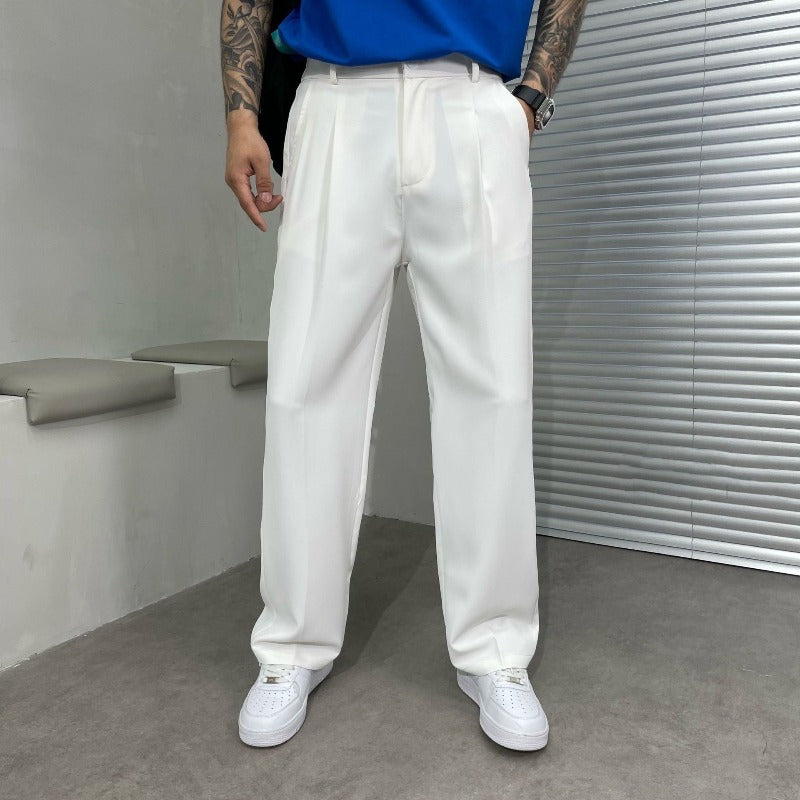 Men’s Wide Leg Workwear Pants | Casual Baggy Trousers