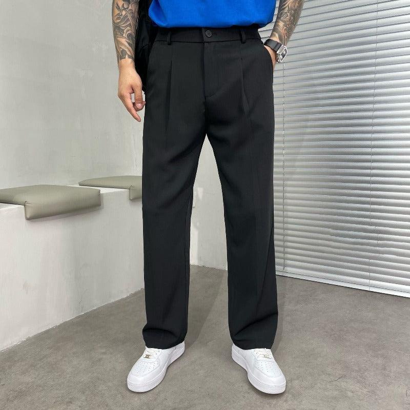 Men’s Wide Leg Workwear Pants | Casual Baggy Trousers