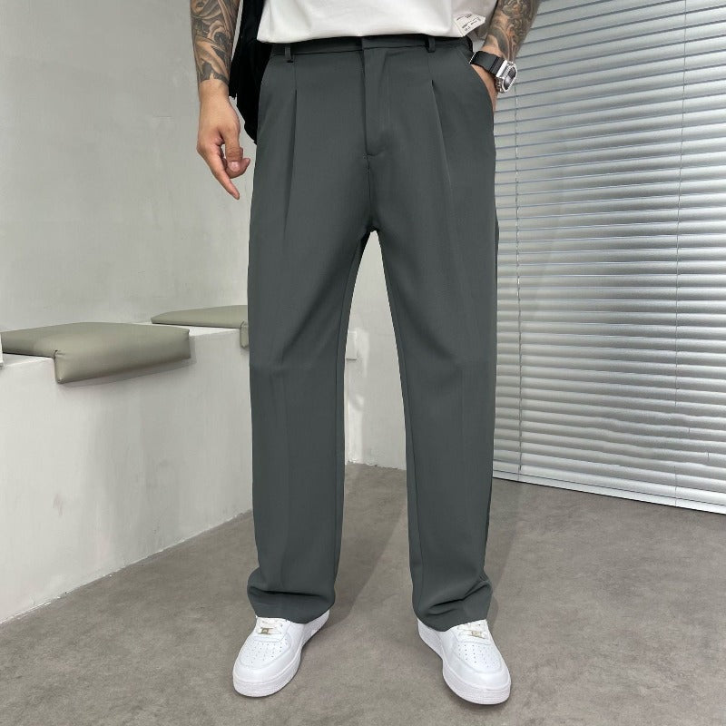 Men’s Wide Leg Workwear Pants | Casual Baggy Trousers