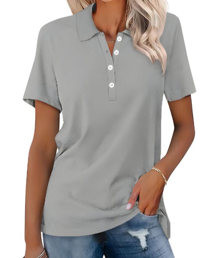Women’s Casual Polo Shirt | Short Sleeve T Shirt Style