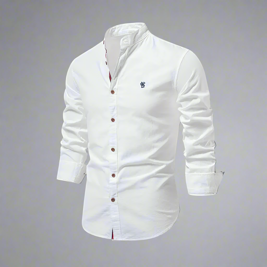 Men’s Slim Fit Long Sleeve Shirt | Casual Button Up