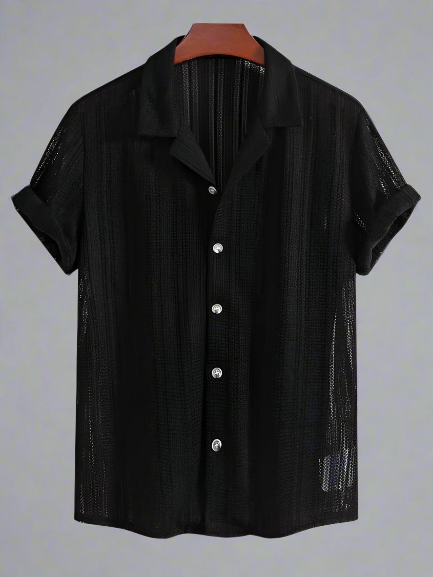 Men's Lightweight Summer Shirt | Short Sleeve Button-Up