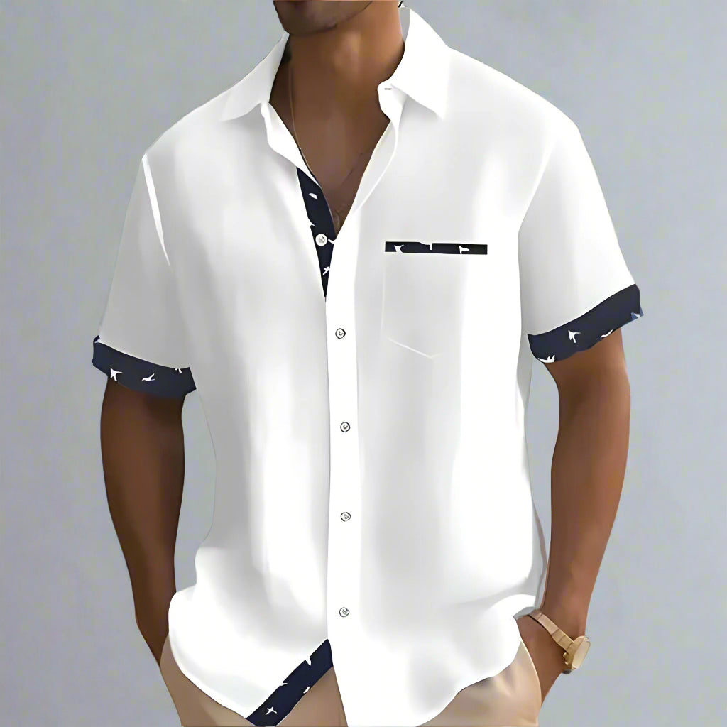 Men’s Casual Summer Shirt | Short Sleeve Button Up