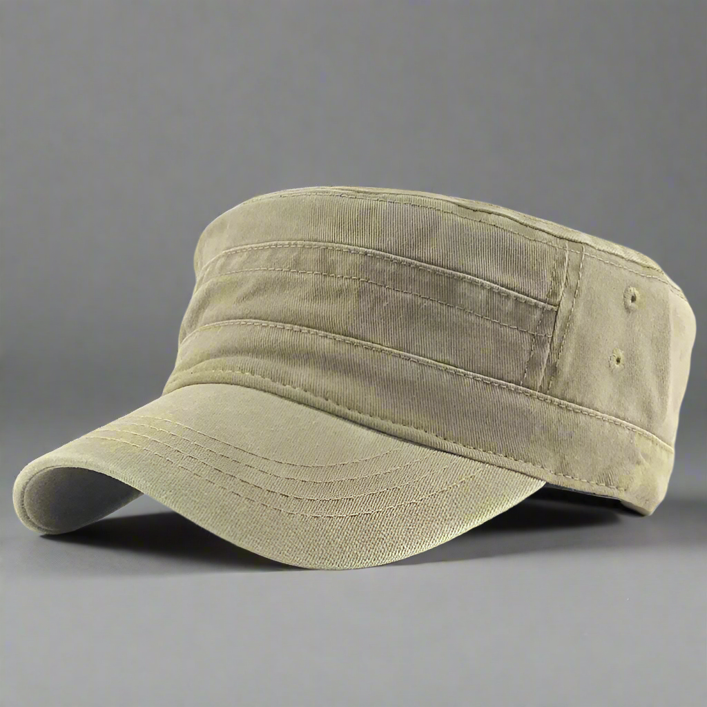 Men's Casual Cotton Military Cap | Adjustable Summer Hat
