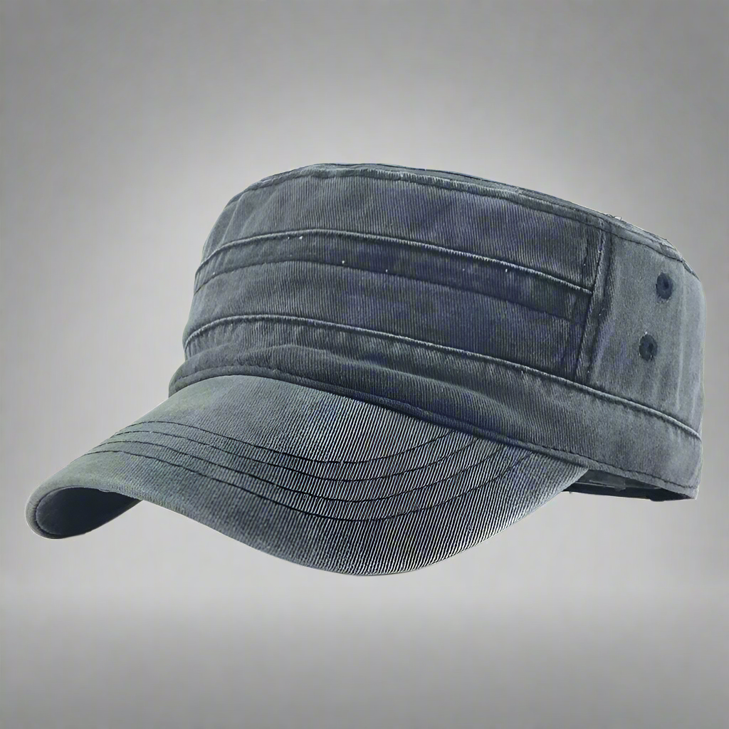 Men's Casual Cotton Military Cap | Adjustable Summer Hat