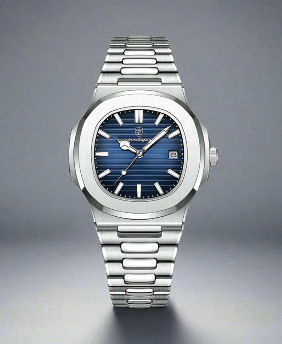 Men’s Luxury Stainless Steel Watch | Quartz Date Display