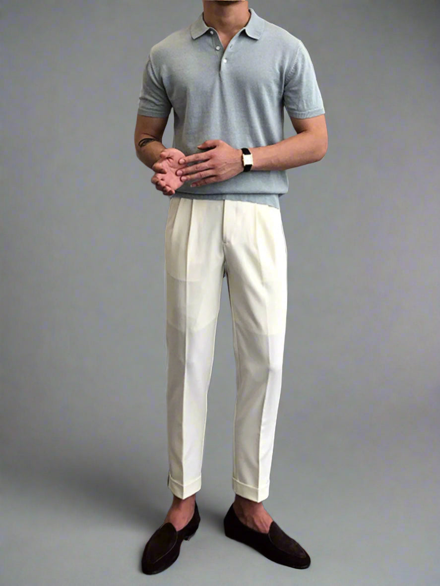 Men’s Lightweight Summer Polo Shirt | Short Sleeve Knitwear