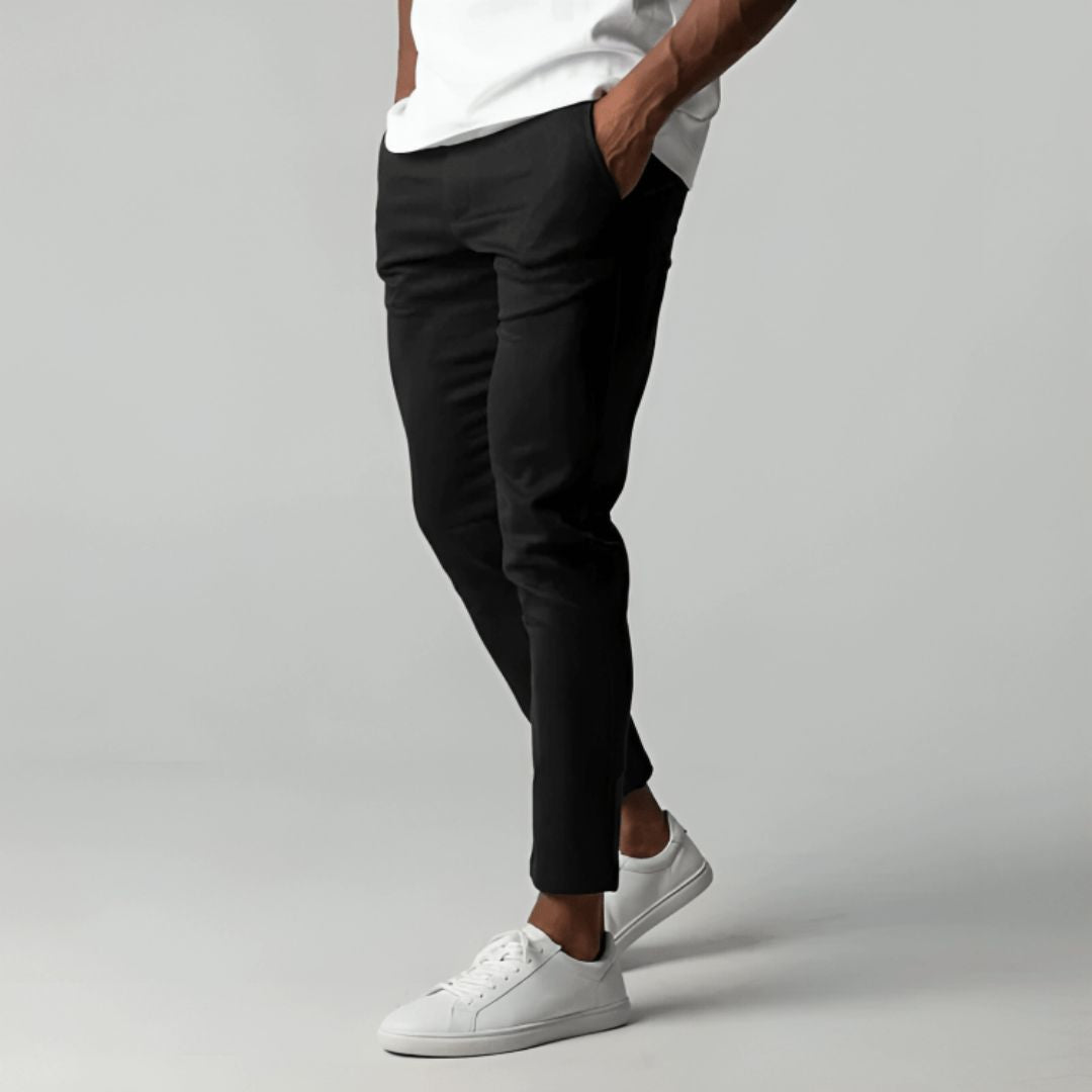 Men's slim fit workwear chinos | stretch casual pants