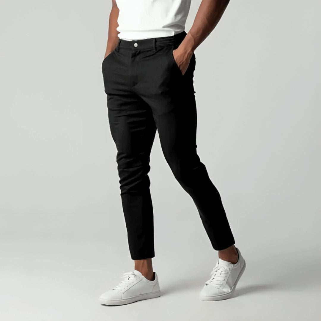 Men's slim fit workwear chinos | stretch casual pants
