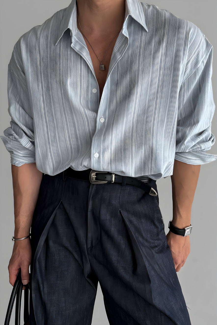Men's Oversized Flannel Shirt | Long Sleeve Button Up