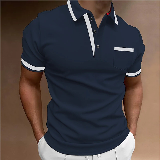 Men’s Slim Fit Polo Shirt | Short Sleeve Casual Top