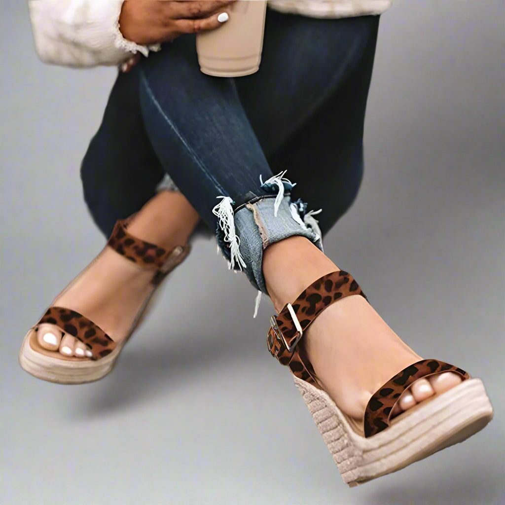 Women’s Stylish Wedge Sandals | Summer Espadrille Ankle Strap