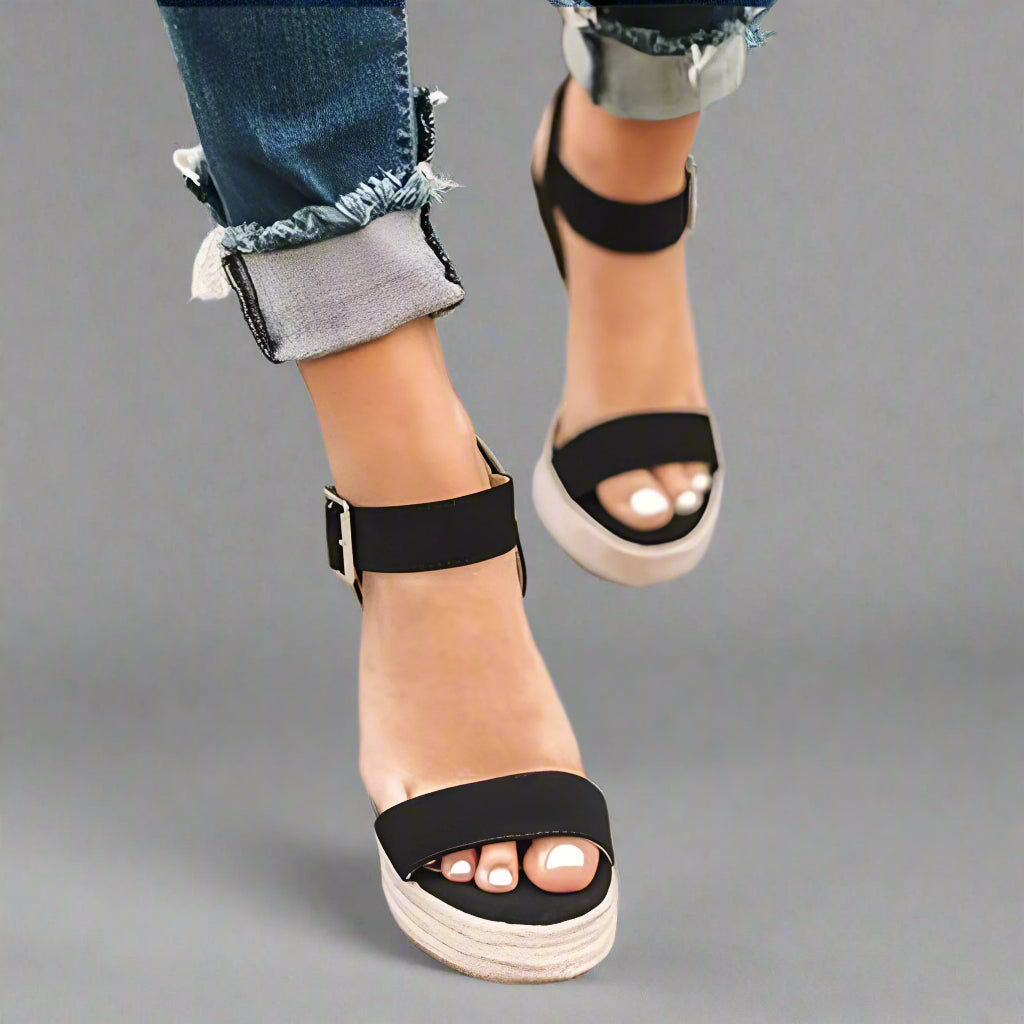 Women’s Stylish Wedge Sandals | Summer Espadrille Ankle Strap