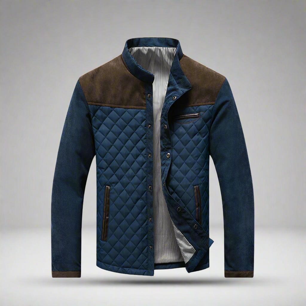 Men's Quilted Winter Jacket | Fall Bomber Style