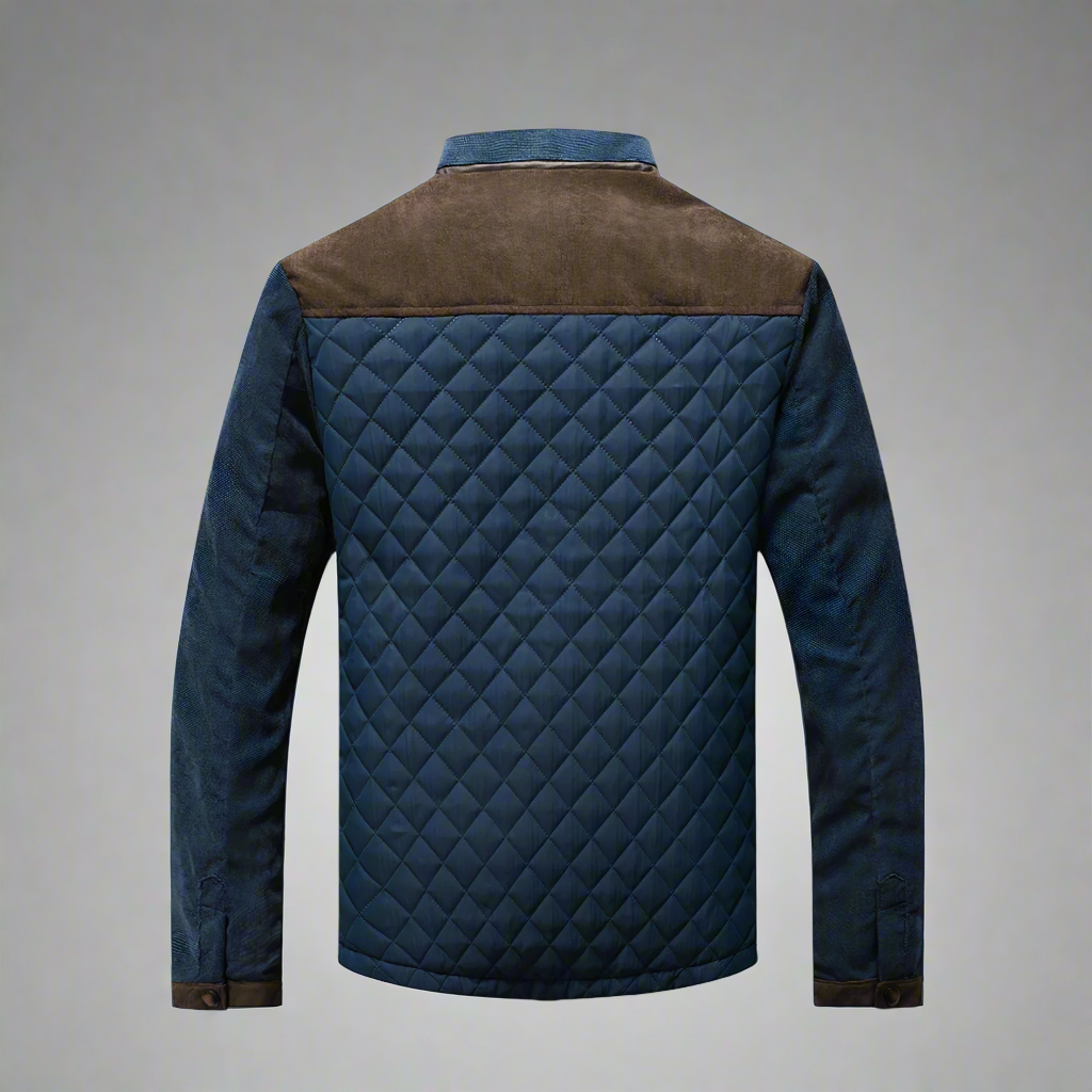 Men's Quilted Winter Jacket | Fall Bomber Style