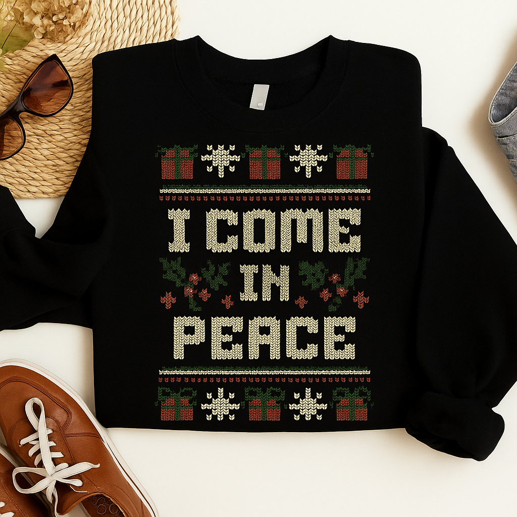 Unisex Knit Christmas Sweater Funny Long Holiday Jumper