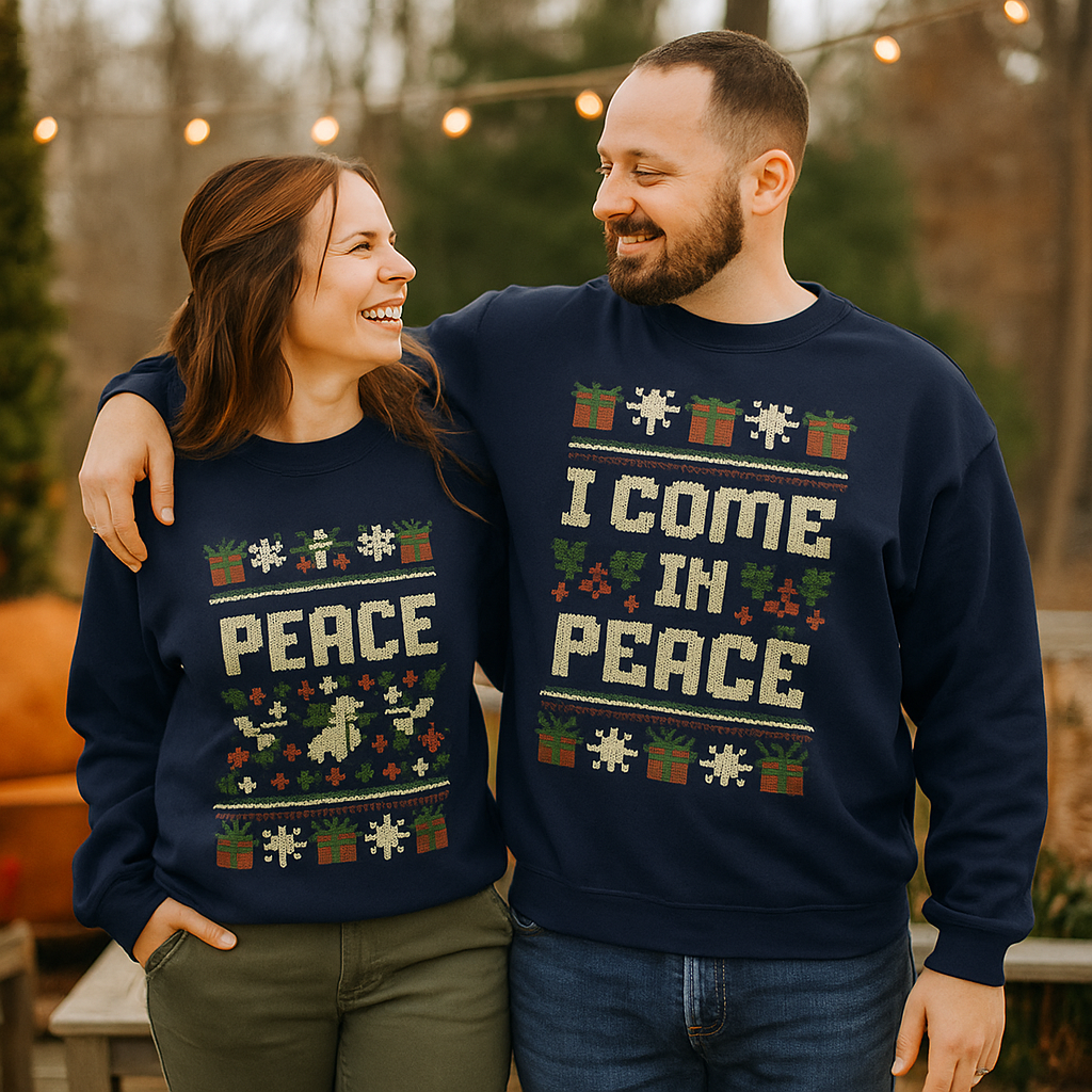 Unisex Knit Christmas Sweater Funny Long Holiday Jumper