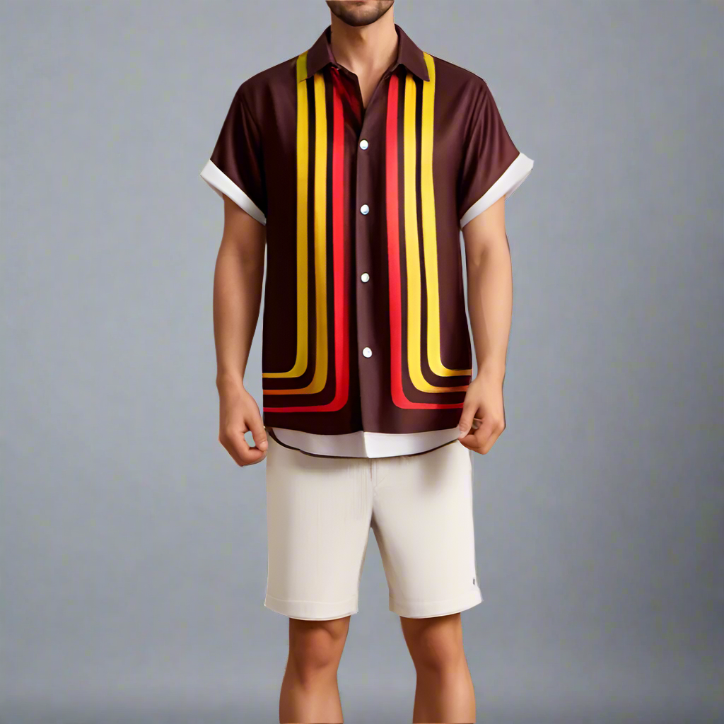 Men’s Oversized Hawaiian Shirt | Button Up Casual Fit