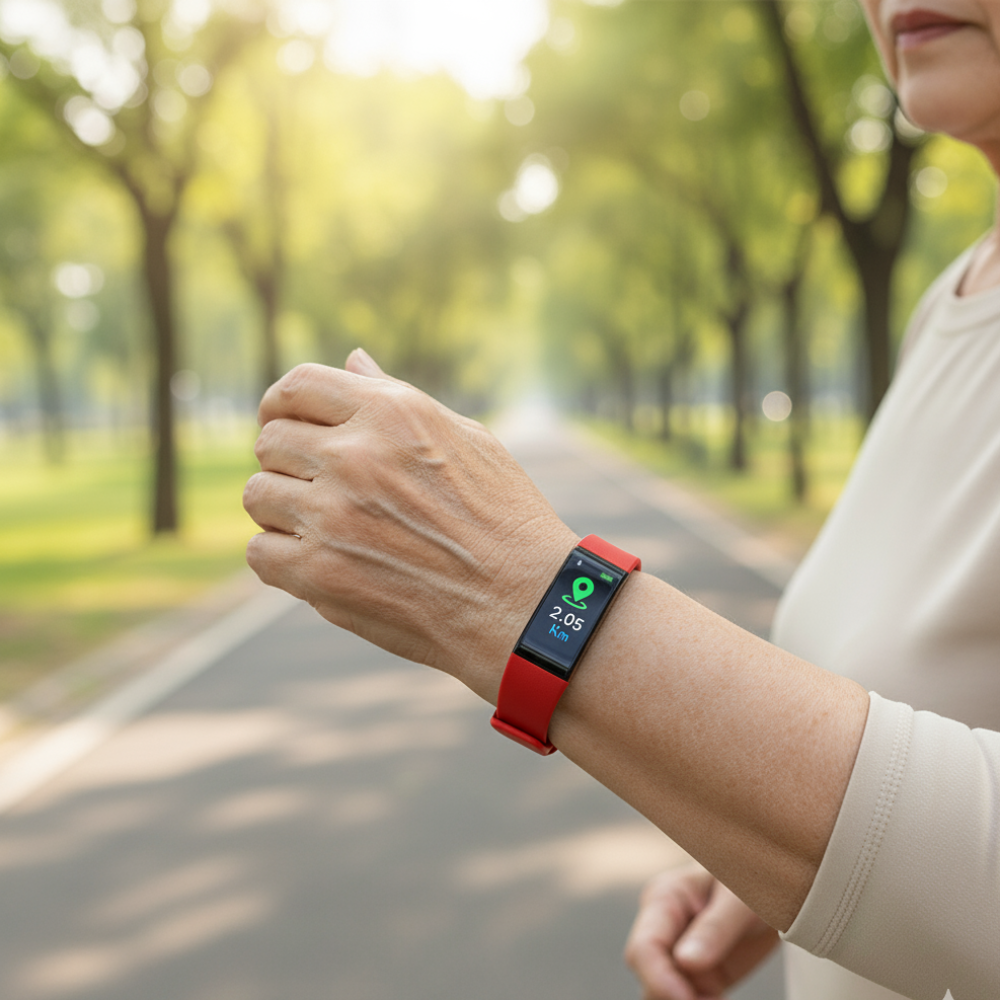 Fitness Watch Waterproof Heart Rate Sleep Monitor for Seniors