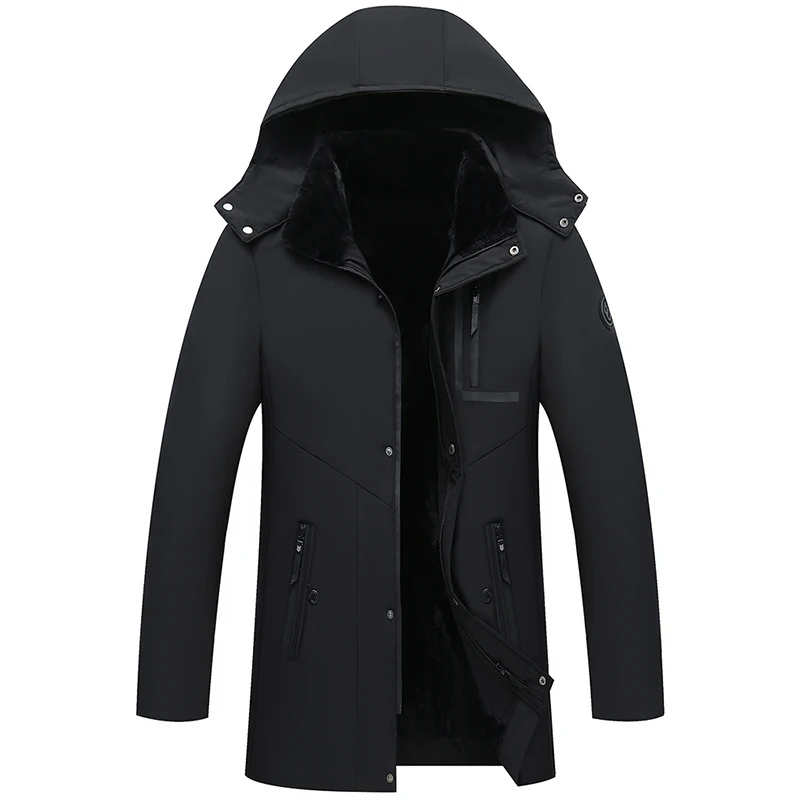Men’s Waterproof Winter Parka Coat | Hooded Windproof Jacket