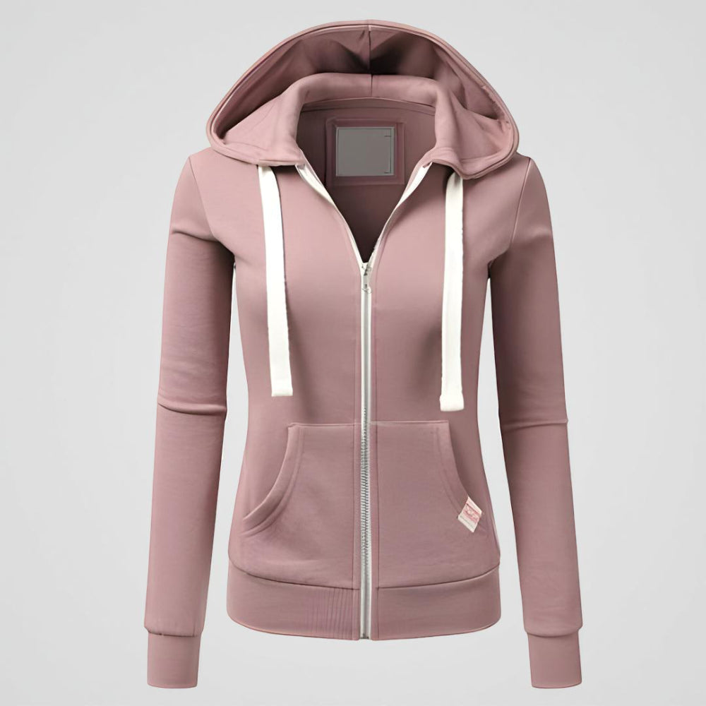 Women Lightweight Jacket - Zip Up Hoodie