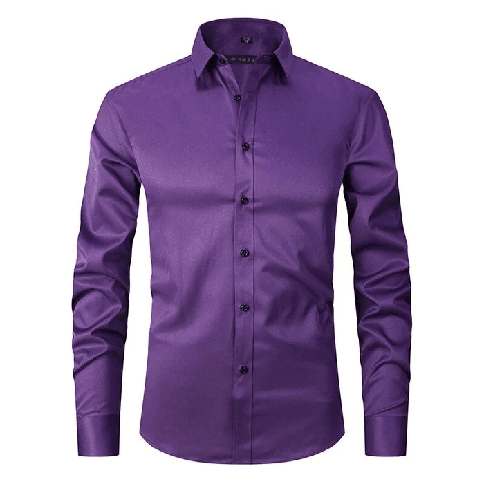 Men's long sleeve dress shirt | slim fit formal shirt
